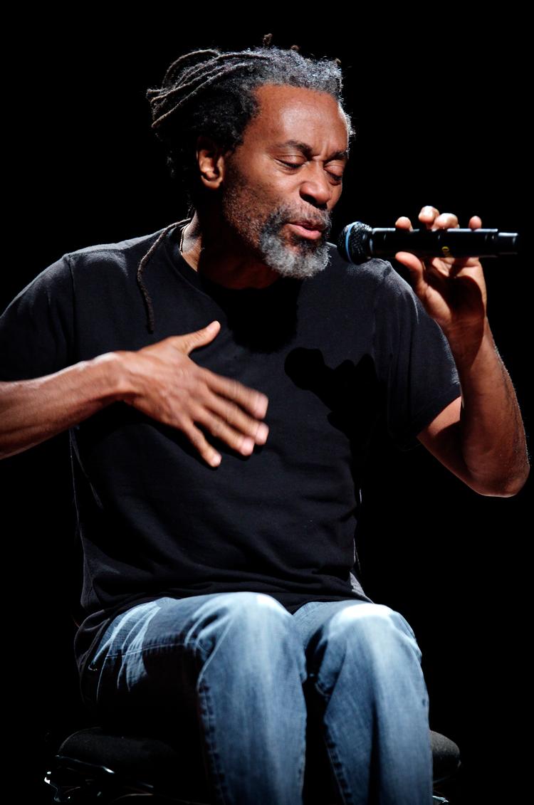 Bobby McFerrin, her fotograferet, da han spredte glæde med en solooptræden i DR Koncerthuset i 2011. Foto: Morten Langkilde