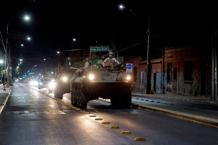 Militæret er synligt til stede efter at der er erklæret undtagelsestilstand. Foto: Javier Torres/Ritzau Scanpix