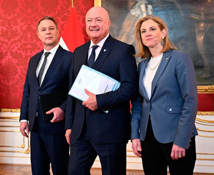 Tre partier er enige om en regeringskoalition i Østrig. Foto: Max Slovencik/Ritzau Scanpix