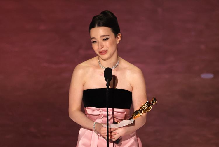 25-årige Mikey Madison vandt en Oscar for Bedste kvindelige hovedrolle som sexarbejderen Ani i filmen af samme navn. Foto: Carlos Barria/Ritzau Scanpix