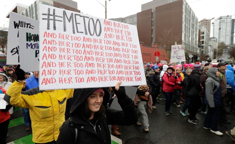 MeToo-bevægelsen tog for alvor fart i 2017. Nu er ordet kommet med i Den Danske Ordbog.    Foto: Ted S. Warren/Ritzau Scanpix