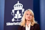 »Der er en betydelig risiko for, at sikkerhedssituationen kan forværres yderligere, og det kan ske på måder, som er svære at forudsige«, siger Säpo-chef Charlotte von Essen. Foto: Jessica Gow/Ritzau Scanpix