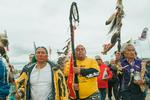 I 2016 indledte sioux-stammen Standing Rock i North Dakota en protest mod en gigantisk olieledning gennem det, de opfattede som reservatets land. Det udviklede sig til den største indianske protest i et århundrede. Det nyttede dog ikke: Rørledningen åbnede i 201.7. Nu har selskabet bag sagsøgt Greenpeace for 2 milliarder kroner. Arkivfoto:  Andrew Cullen