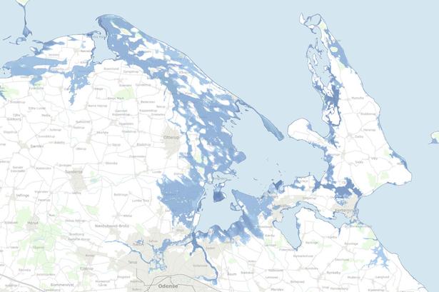 Havvandstand Fyn 3 meter