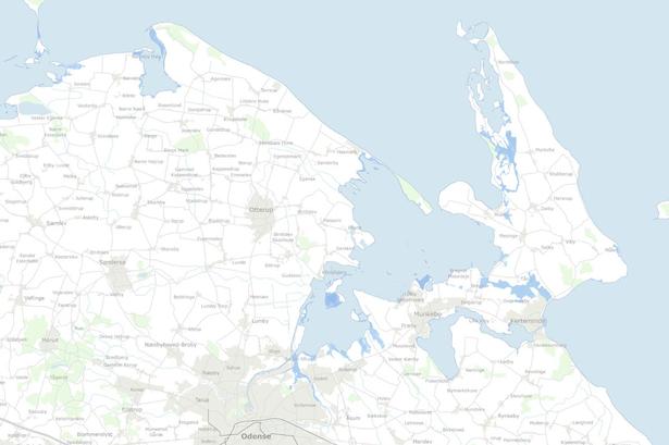 Havvandstand Fyn 1 meter