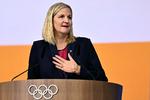 Kirsty Coventry var på forhånd en af favoritterne til præsidentposten i IOC, men de færreste havde regnet med, at hun ville vinde en jordskredssejr, som hun gjorde. Foto: Fabrice Coffrini/Ritzau Scanpix