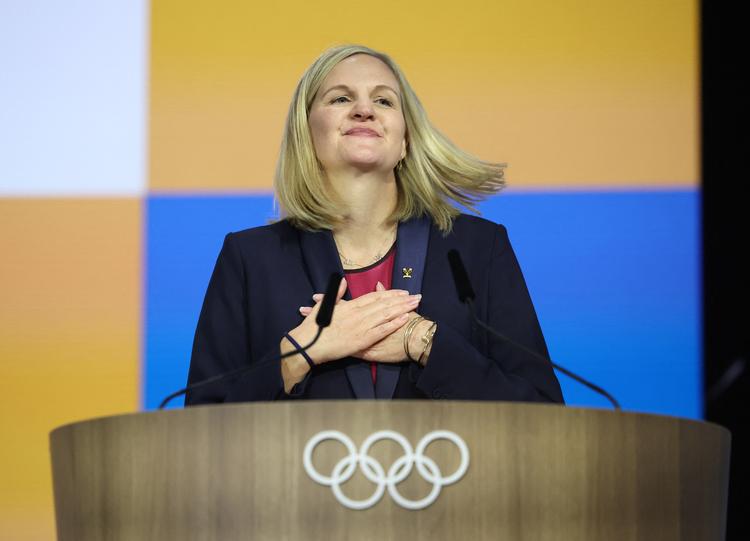 Kirsty Coventry skal nu træde ud af Thomas Bachs skygge som IOC’s første kvindelige præsident.  Foto: Louisa Gouliamaki/Ritzau Scanpix