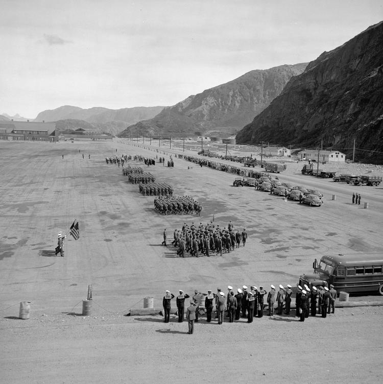 Under Anden Verdenskrig oprettede USA luftbasen ved navn Bluie West One i Narsarsuaq i det sydlige Grønland. Som mange andre baser er den for længst nedlagt. Arkivfoto:  Erik Petersen