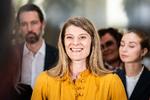 Det var en glad beskæftigelsesminister Ane Halsboe-Jørgensen (S) som onsdag præsenterede reformen af jobcentrene.   Foto: Emil Nicolai Helms/Ritzau Scanpix