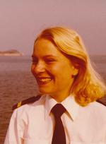 Mønsterbryderen Susanne Thilqvist, der blev en af de første kvindelige styrmænd i den danske handelsflåde.  Foto: M/S Museet for Søfart