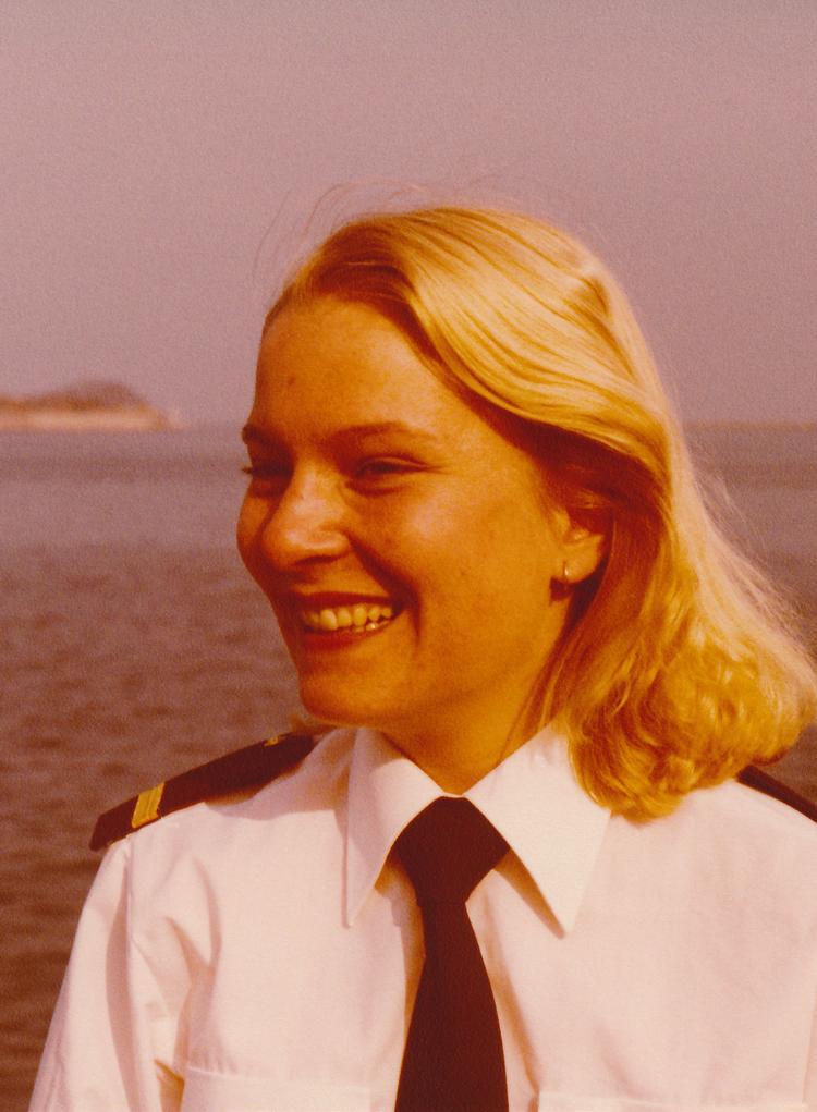 Mønsterbryderen Susanne Thilqvist, der blev en af de første kvindelige styrmænd i den danske handelsflåde.  Foto: M/S Museet for Søfart