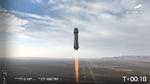 Rumraketten var af sted i 11 minutter.  Foto: Blue Origin/Ritzau Scanpix