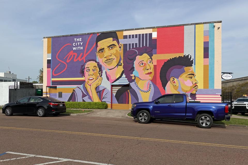 Gavlmalerier er udbredt i Jackson og yder et godt supplement til byens store kunstscene med flere museer og gallerier. 