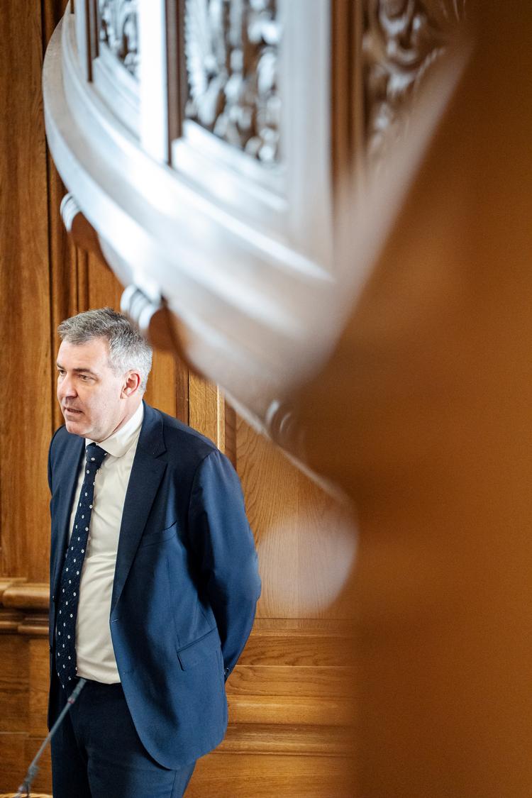 Torsdag skulle der stemmes om tilliden til klima-, energi- og forsyningsminister, Lars Aagaard (M). Sidste gang, det skete, var i 2006, hvor det var den daværende konservative forbrugerminister Lars Barfoed, der var hovedperson. Foto: Mads Claus Rasmussen/Ritzau Scanpix