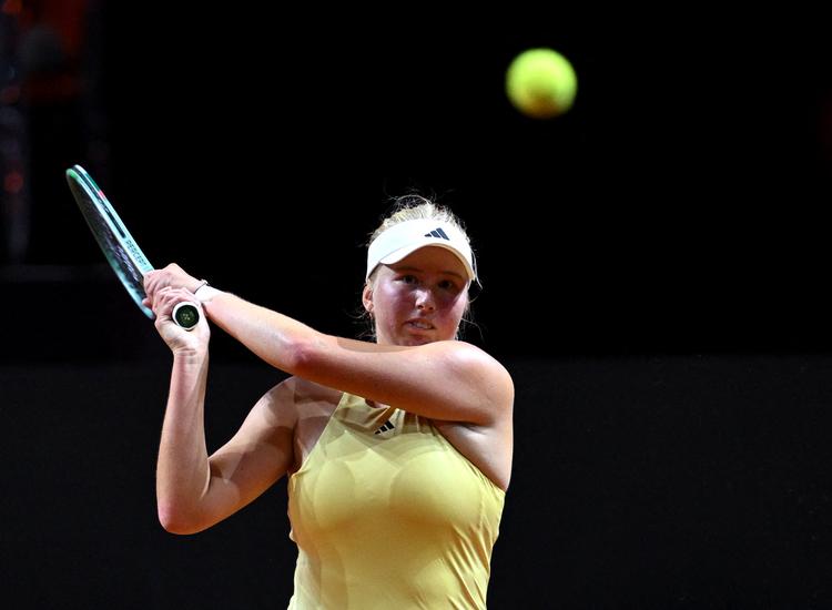 En enkelt kamp blev det til for danske Clara Tauson ved WTA 1000-turneringen i Madrid. Foto fra kamp ved Stuttgart Tennis Grand Prix 14. april 2025. Foto: Angelika Warmuth/Ritzau Scanpix