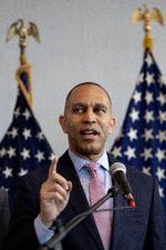 Hakeem Jeffries, demokraternes leder i Repræsentanternes Hus, er på besøg i Danmark. Foto: Finn Frandsen