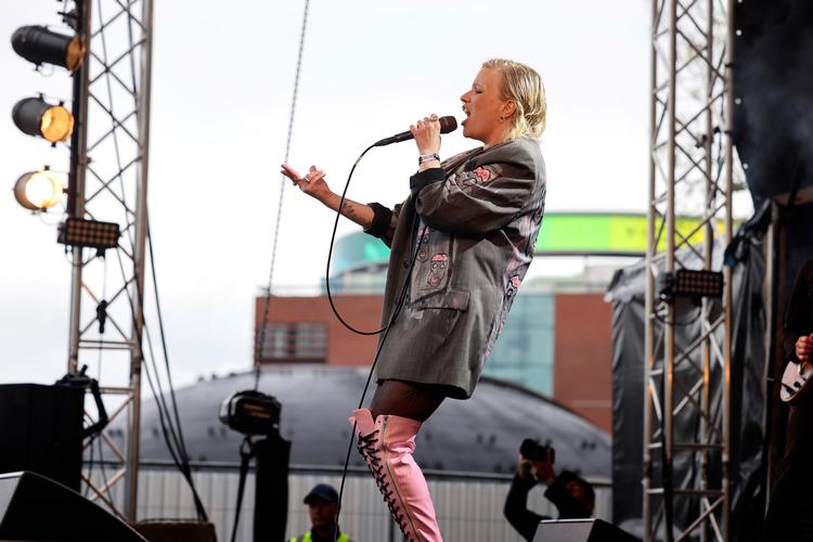 Katinka rev sig løs af sin fortid og begyndte forfra på årets Spot Festival.   Foto: Cecilie Rolvung
