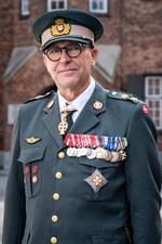 Flemming Mathiasen var oberst ved en kampgruppe i Helmand-provinsen i 2010, da to overkonstabler fra Den Kongelige Livgarde mistede livet, da de kørte ind i en vejsidebombe.  Foto: Forsvaret