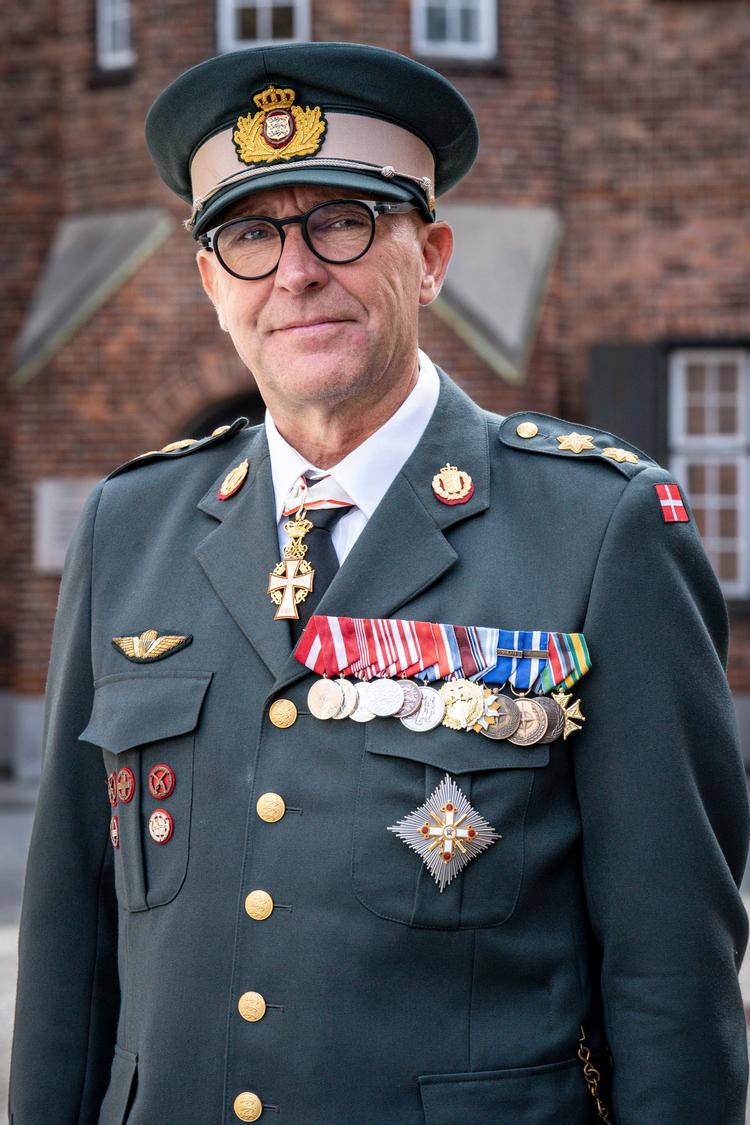 Flemming Mathiasen var oberst ved en kampgruppe i Helmand-provinsen i 2010, da to overkonstabler fra Den Kongelige Livgarde mistede livet, da de kørte ind i en vejsidebombe.  Foto: Forsvaret
