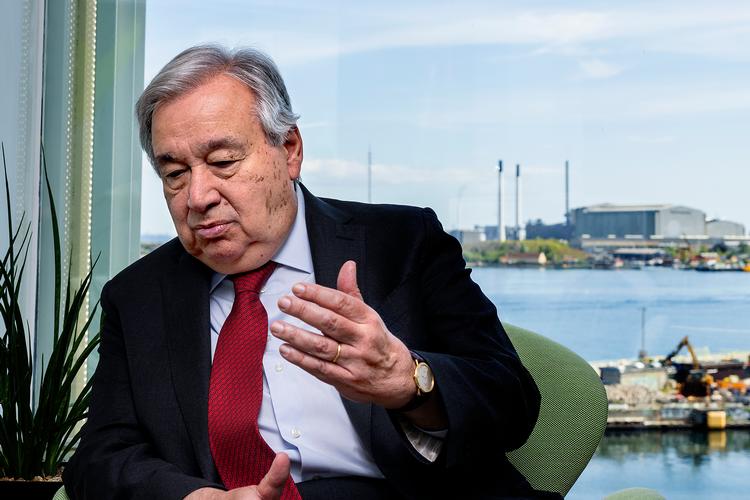 Da António Guterres i sin tid blev udpeget som FN’s generalsekretær, havde han ikke drømt om, at USA en dag ville true en allierets territoriale integritet. Foto: Finn Frandsen