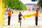 Sharon Kiptugen fra Kenya kom i mål med tiden 2.23.19. Foto: Claus Bech/Ritzau Scanpix