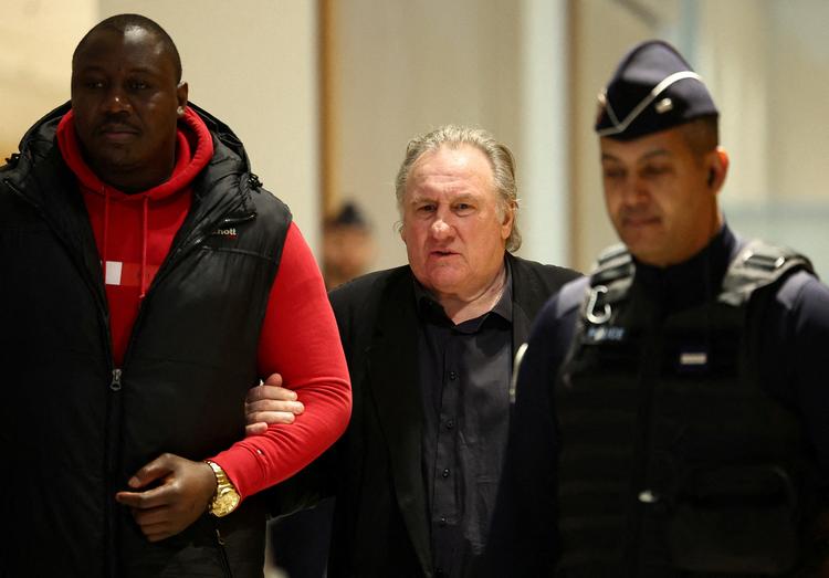Gerard Depardieu fotograferet i forbindelse med et retsmøde i marts.  Foto: Abdul Saboor/Ritzau Scanpix