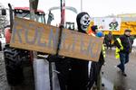 Polske landmænd protesterer over det, de mener er unfair konkurrence med landmændene på den anden side af grænsen til Ukraine. Fra februar 2024. Foto: Jakub Orzechowski/agencja Wyborc/Ritzau Scanpix