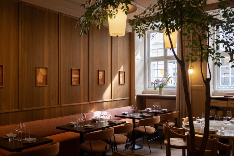 Det er den dansk-italienske arkitektduo GamFratesi, der står bag indretningen i Epicurus, og de har gjort et godt stykke arbejde.  Foto: Signe Lægsgaard