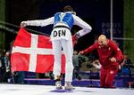 Det duftede af gyldne tider for dansk taekwondo, da Edi Hrnic ved OL i Paris i 2024 vandt bronze. Men siden er forbundet kastet ud i en storm efter udskiftningen af dets sportslige ledelse.  Foto: Tariq Mikkel Khan