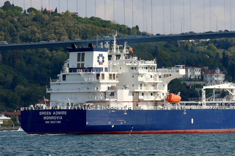 'Green Admire' fotograferet i Bosporus-strædet ved Istanbul i 2023. Foto: Yoruk Isik/Ritzau Scanpix