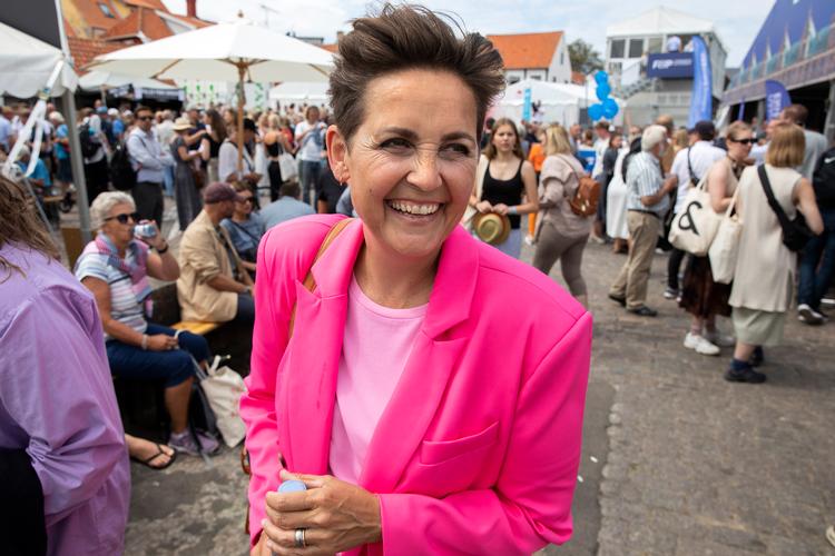 Pia Olsen Dyhr. Klokken 13.30. Foto: Finn Frandsen