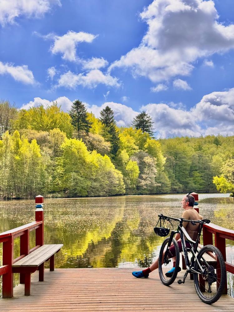 Udsigten ved Hanebjerg Sø er værd at stoppe for.  