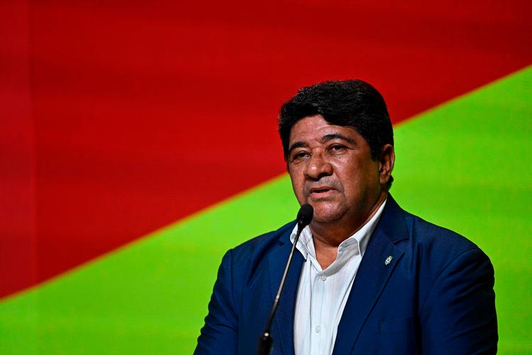 Ednaldo Rodrigues har én gang fået politisk hjælp til at blive siddende som formand for det brasilianske fodboldforbund, men anden gang gik det altså ikke. Foto: Mauro Pimentel/Ritzau Scanpix
