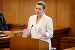 Natten til torsdag var der afslutningsdebat i Folketinget, hvor Mette Frederiksen (S) advarede om, at Hamas udgør en trussel mod Danmark. Udtalelserne møder nu kritik for at mangle belæg.  Foto: Jens Dresling