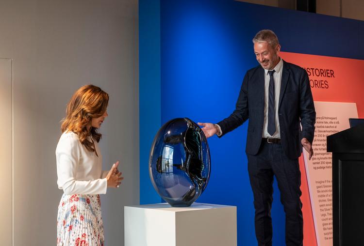 Museum Sydøstdanmark er en sammenslutning af museer i Næstved, Køge og Vordingborg Kommuner. Et af dem er Holmegaard Glasværk, som blev indviet af kronprinsesse Mary og Keld Møller Hansen i 2020, hvor han var direktør. Arkivfoto:  Per Rasmussen