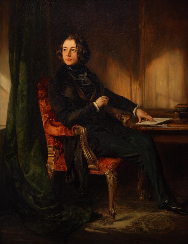 Den unge, lapsede Charles Dickens malet af vennen Daniel Maclise. Foto: Album / Prisma/Ritzau Scanpix