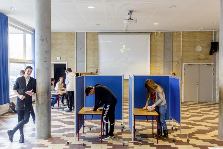 Skolevalg på Sankt Annæ Skole,. Arkivfoto.  Foto: Mads Nissen