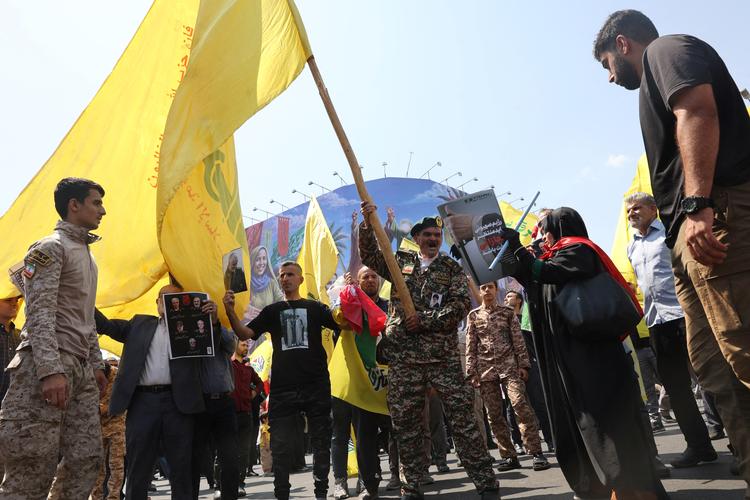 I Teheran var der en anti-israelsk protest 13. juni efter de israelske angreb på Iran. Foto: Majid Asgaripour/Ritzau Scanpix