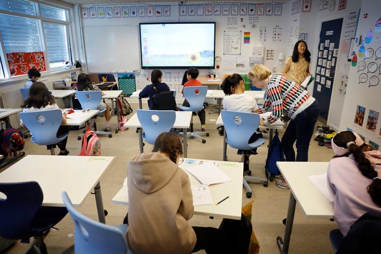 I Søndervangskolens modtageklasse M1 går børn, som kommer fra udlandet til Glostrup og har en alder, som svarer til 1.-3. klasse.  Foto: Jens Dresling