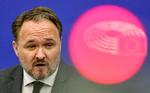 EU's energikommissær, danske Dan Jørgensen, præsenterede tirsdag, hvordan han vil løse en af sine bundne opgaver: At få Europa gjort uafhængig af russisk fossilt brændstof.  Foto: Ronald Wittek/Ritzau Scanpix