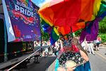 Arkivfoto fra prideoptog i Budapest i 2023. Foto: Attila Kisbenedek/Ritzau Scanpix