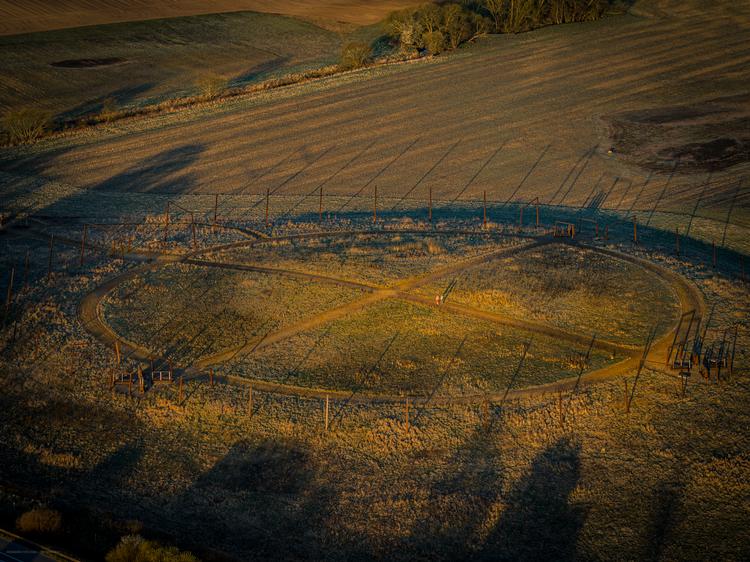 Borgring set fra luften. Foto: Peter Leschly