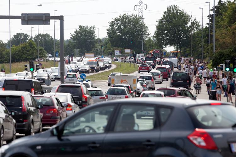 Det bliver især lørdag 28. juni, onsdag 2. juli og lørdag 5. juli, at der vil være tæt trafik i området. Foto: Finn Frandsen
