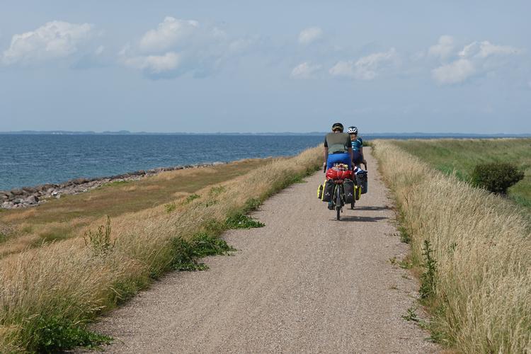 Turen følger kysten i et af Danmarks tyndest befolkede områder, og vi er i bilfrit land det meste af vejen. Så der er garanti for fred og ro og gode chancer for at se dyr på Danmarks længste cykelrute på et dige. 