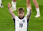 Harvey Elliot fra Liverpool scorede for tredje kamp i træk for England i i finalen ved U21-EM, hvor det blev til en 3-2-sejr over Tyskland efter forlænget spilletid. Foto: Radovan Stoklasa/Ritzau Scanpix