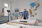     Billedkunstner og professor Torben Ebbesen arbejder og udstiller stadig. Foto: Miriam Dalsgaard