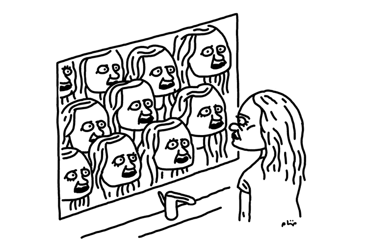 Fjendebilleder siger i virkeligheden mere om os selv, og hvordan vi gerne vil fremstå, end det siger noget om den 'anden', fortæller seniorforsker Helle Malmvig.  Arkivtegning: Philip Ytournel