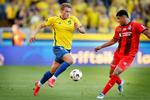 Den norske højreback (tv) Sebastian Sebulonsen skifter til l Bundesliga-klubben FC Köln. Sebulonsen har spillet 77 kampe for Brøndby. Foto: Jens Dresling