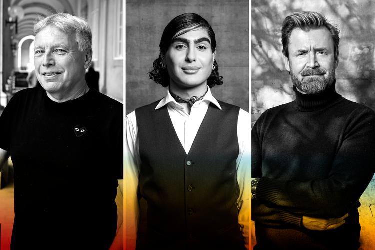 Uffe Elbæk, Sinan Türkmen og Sune Gylling Æbelø har alle oplevet homofobi på egen krop. Collage. Originalfoto: Jens Dresling / Emil Agerskov /  Thomas Howalt Andersen