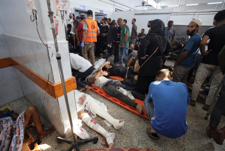 Sundhedssystemet i Gaza er brudt sammen på grund af krigen. Derfor opfordres Vesten til at tage imod sårede, så de kan få en ordentlig behandling. Det har Danmark hidtil afvist. Foto: Khamis Al-rifi/Ritzau Scanpix